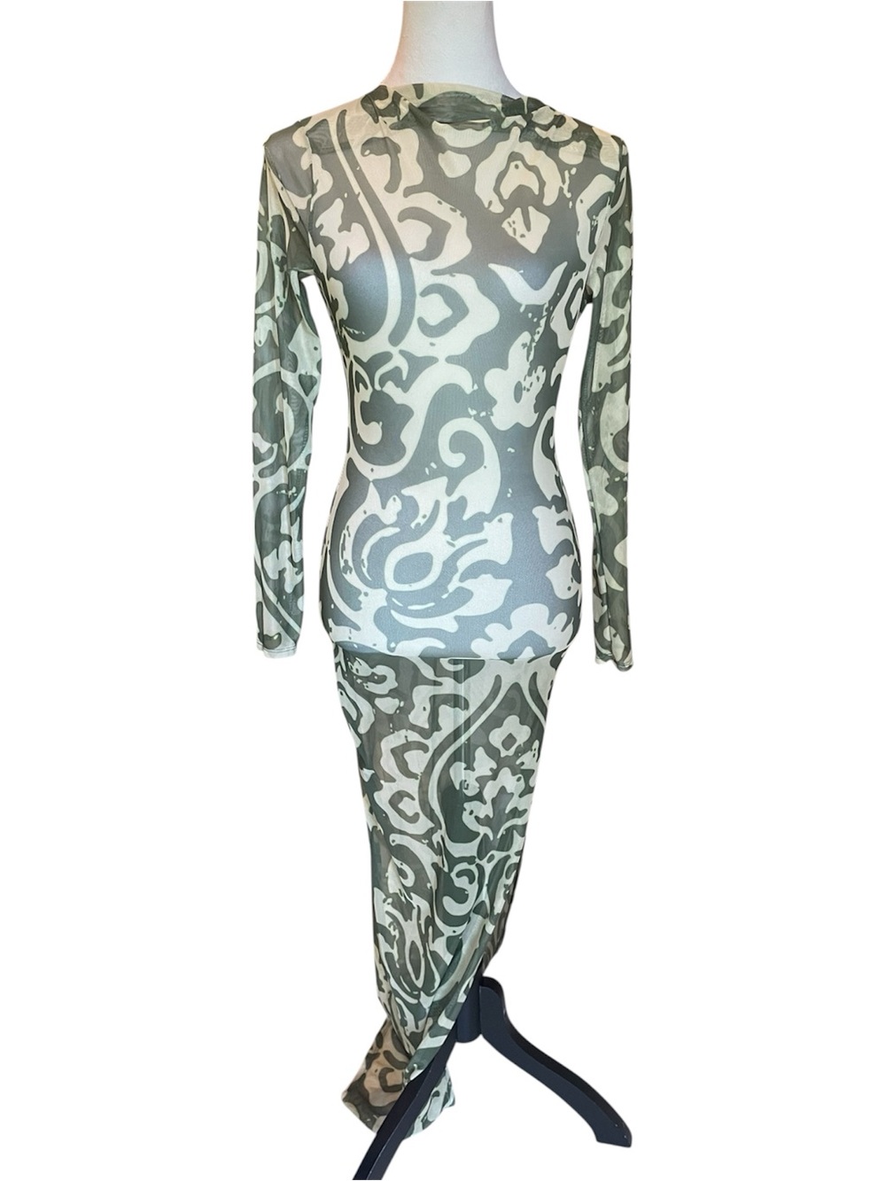 Fashion Nova "Island Fever" Mesh Maxi Cover up
